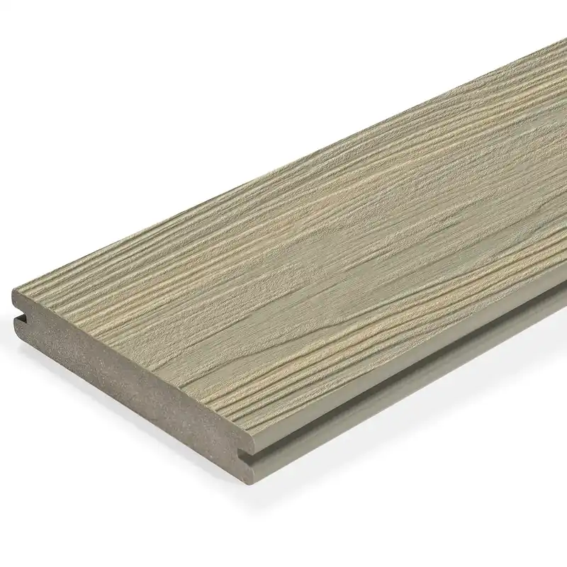 Offre Exclusive Planche de terrasse rainurée en Composite 1&Prime; x 6&Prime; (0,9&Prime;x5,35&Prime;) Eva-Last Infinity – Light Cream