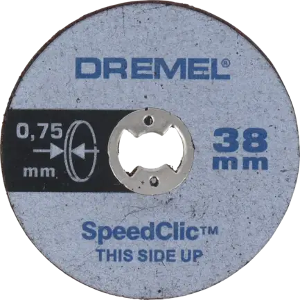 LOT de 5 Disques A Tronçonner EZ SpeedClic Ø38 MM Epaisseur 0,75 MM DREMEL – 2615 S409 JB Dernière Chance