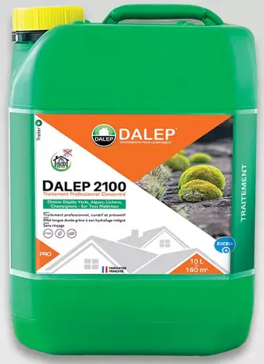 Fongicide et anti-dépôt vert Professionnel Concentré DALEP 2100 Bidon de 10 Litres – 121 010 (bidon plastique vert) Prix Choc