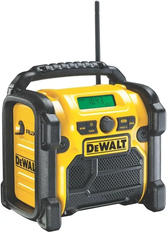Paiement Sécurisé Radio compacte sur secteur ou batterie XR - Sans batterie ni chargeur - DEWALT - DCR019-QW