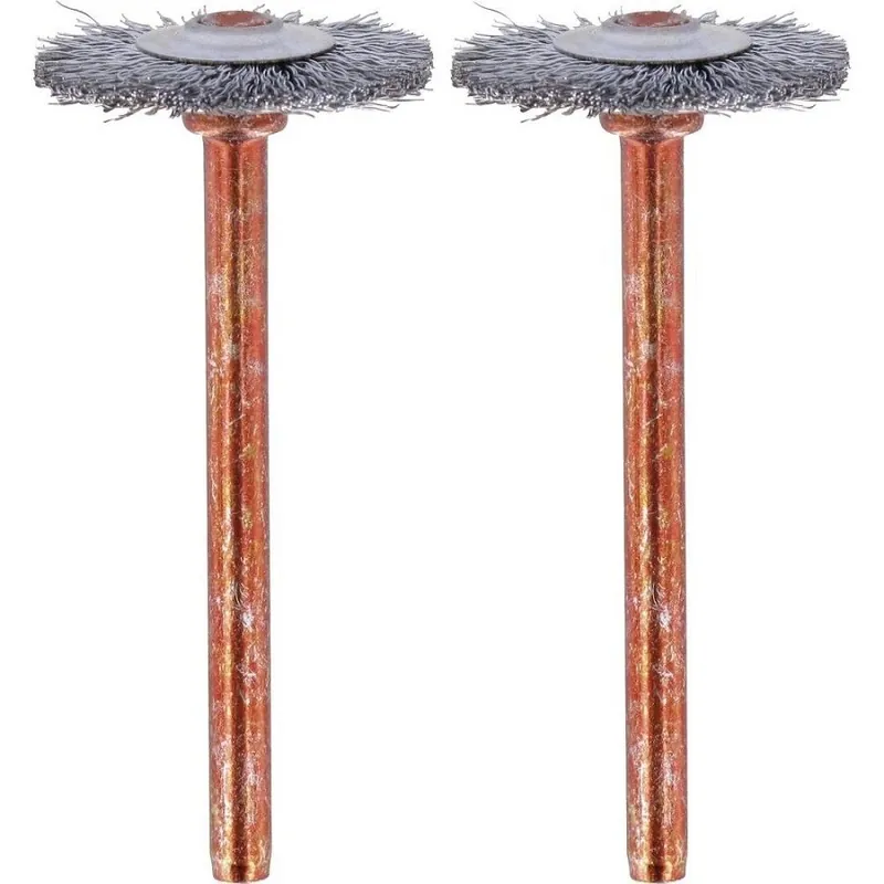Lot de 2 brosses acier inoxydable couronne pour Dremel – 26150530JA Nouvel Arrivage