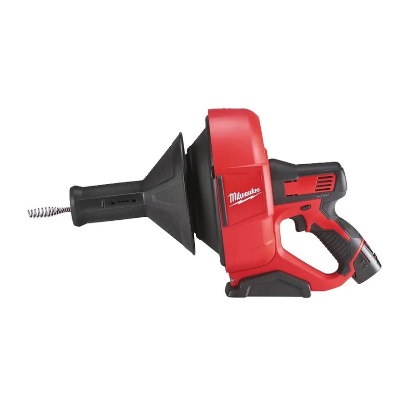 Nettoyeur déboucheur à spirale Ø8mm - M12BDC8-202C - MILWAUKEE - avec 2 batteries 12V 2.0Ah - chargeur - sceau - 4933451633 Prix Réduit