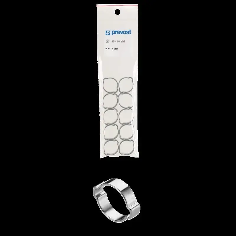 Commande En Gros Collier à oreilles PREVOST Standard – Acier traité – Sachet de 10 – Ø13 à 15 mm – 1315P