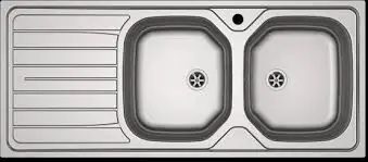 Achetez Aujourd&rsquo;hui Évier inox à encastrer FRANKE – 2C/1E REL 621 – 1160×500 mm – 898823