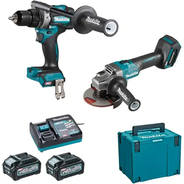 Haute Qualité Ensemble de 2 machines 40 V max Li-Ion 4 Ah XGT (DF001G + GA005G) MAKITA - DK0124G201