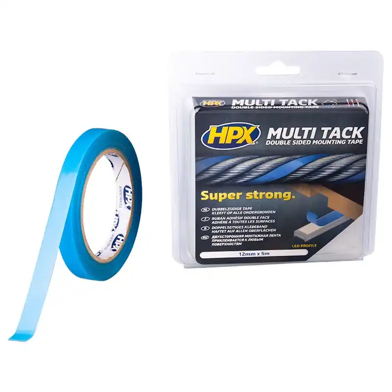 Ruban adhésif HPX double-face – Spécial profilés LED – 12 mm x 5 m – PA1205 Prix Promo