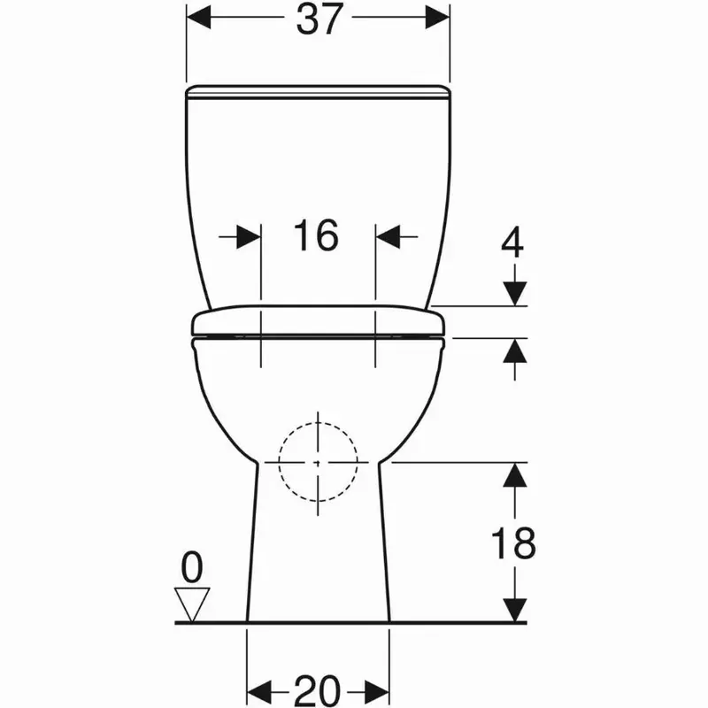 Produit De Marque Pack WC au sol à fond creux Bastia Rimfree GEBERIT - 501.689.00.1