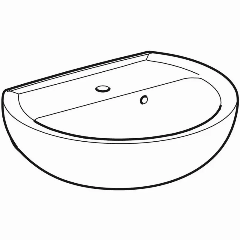 Lave-mains Bastia GEBERIT trop plein asymétrique – 501.603.00.1 Meilleur Choix