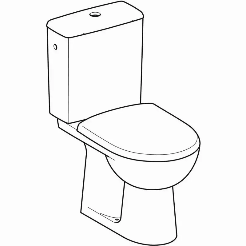 Quantité Limitée Pack WC au sol Renova GEBERIT avec abattant – 501.757.00.1
