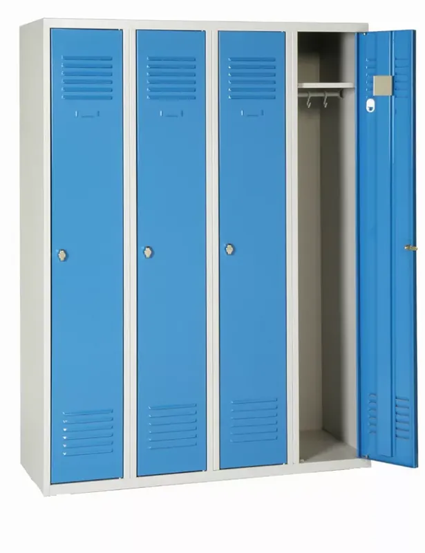 Vestiaire industrie AKAZE propre 4 colonne – H180cm x L120cm x P50cm – CVP314DSP Usine Directe
