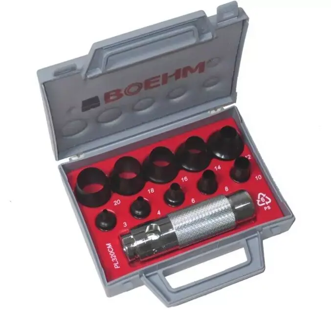 Expédition Rapide Coffret d‘emporte-pièces BOEHM 11 outils de capacité de 3 – 20 mm – JLB320CM