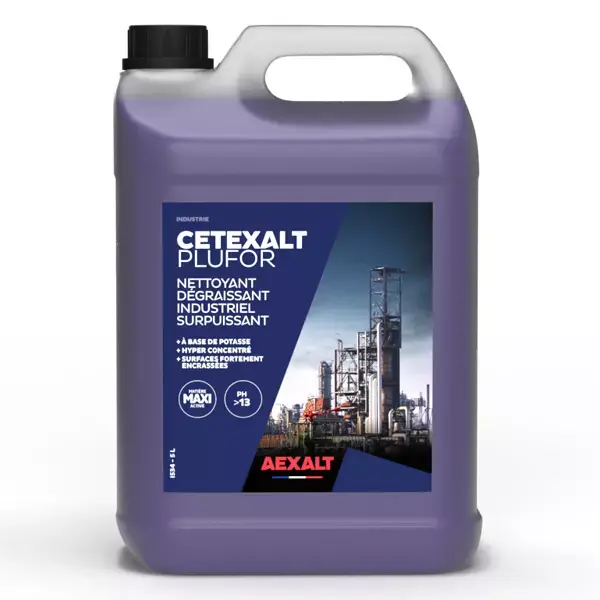 Promotion Cetexalt Plufor – Dégraissant industriel surpuissant – Bidon – 4 x 5 Litres – AEXALT – I534