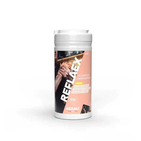 Nouvel Arrivage REFLAEX – Lingettes nettoyantes mains et surfaces – Boite de 80 – AEXALT- SA606