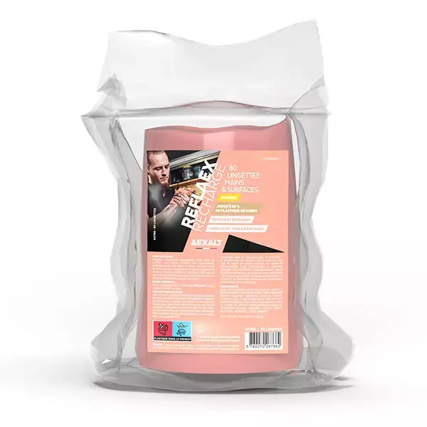 Recharge pour les lingettes dégraissantes REFLAEX – mains et surfaces – AEXALT – SA766 Remise