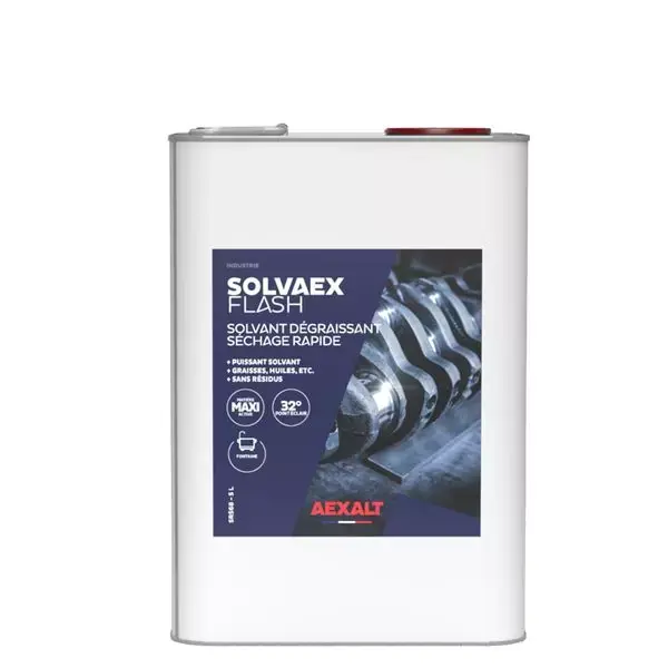 Authentique SOLVAEX FLASH – Solvant dégraissant mécanique à séchage rapide – 5L – AEXALT – SR568