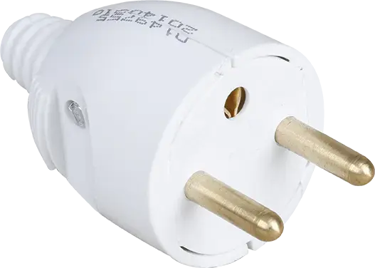Commander Maintenant Fiche mâle portefeuille 2P+T 16 A droite blanche – EUROHM – 61020
