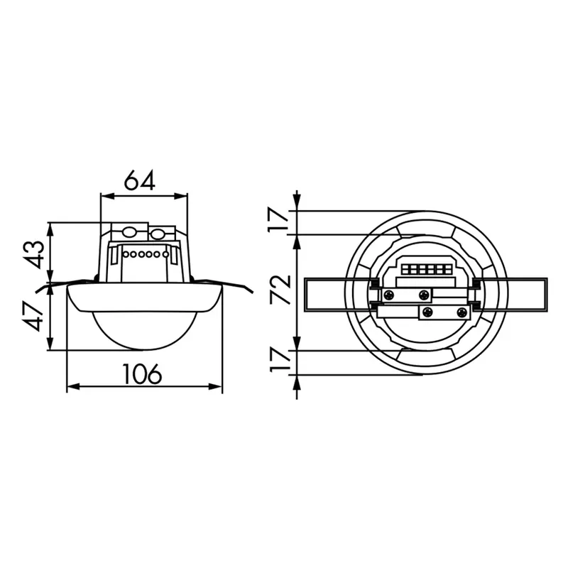 Détecteur de mouvement PD4N-1C-FP 360°, 1 canal faux plafond, Télécommandable – BEG – 92149 Achetez Aujourd&rsquo;hui