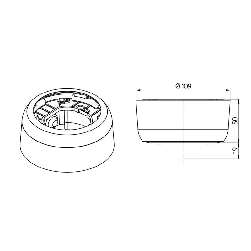 Commander Vite Kit de montage apparent, en saillie Luxomat BL2-AP – IP23 – BEG – 93256
