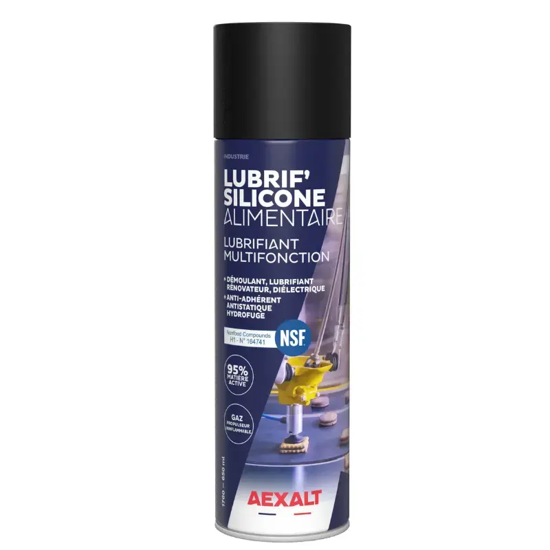 Produit De Marque Silicone alimentaire pour lubrification de mécanismes aérosol 650 ml – AEXALT – 1760