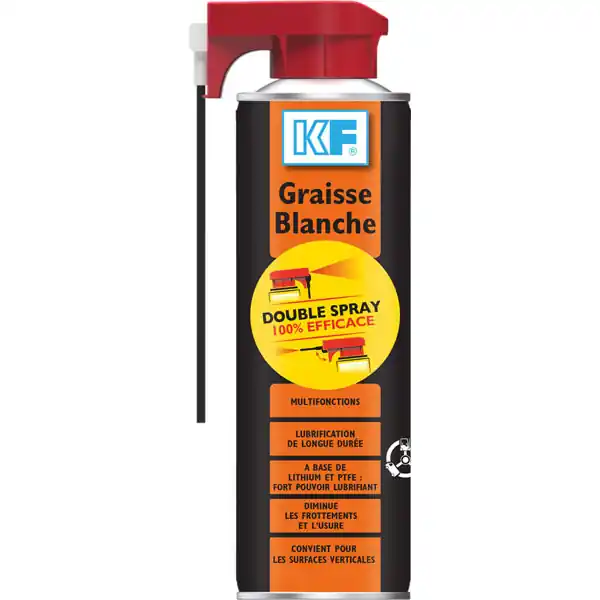 Commande En Gros Graisse blanche multifonctions double spray 650ml brut KF Industrie