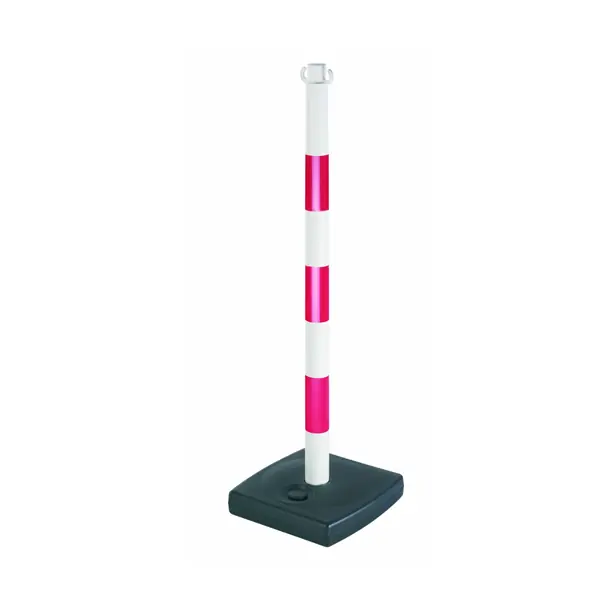 Poteau PVC Socle Lestable 4kg Rouge/Blanc Novap Offre Exclusive