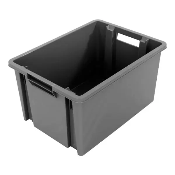 Bac Empilable et Gerbable Novabac 30L Gris Acier Novap Remise