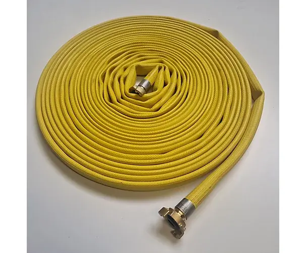 Usine Directe Tuyau Sodigom Air+ revêtement NBR/PVC jaune équipé de 2 raccords express sertis Soditec