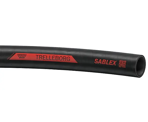 Expédié Aujourd'hui Tuyau Sablex revêtement SBR aspect grain toilé noir marquage rouge Trelleborg