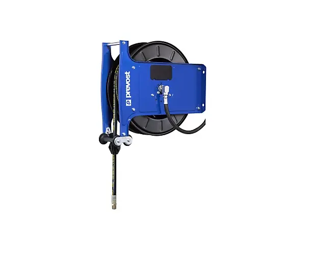 Enrouleur graisse en acier/epoxy à tambour ouvert support fixe - DGO Prevost Promotion Saisonnière