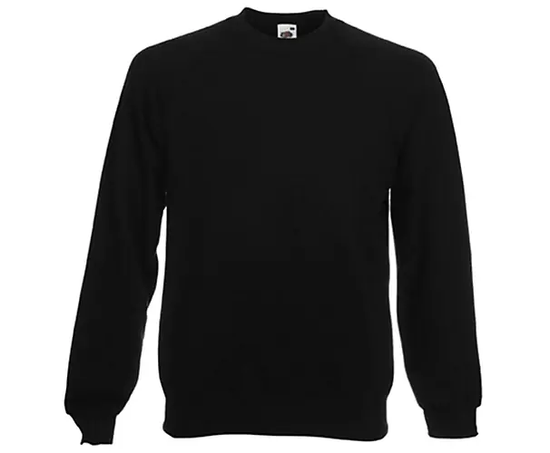 Affaire À Saisir Sweat-shirt coton polyester mixte SC4C manches longues noir Fruit Of The Loom