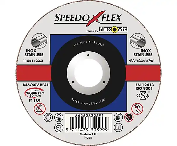 Expédié Aujourd&rsquo;hui Meule FLEXOVIT – 230 x 3.4 x 22.2 Flexovit