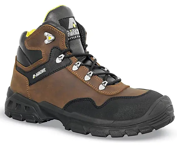 Prix Promo Chaussures de sécurité hautes Inox 7SP06 – Marron/Noir Aimont