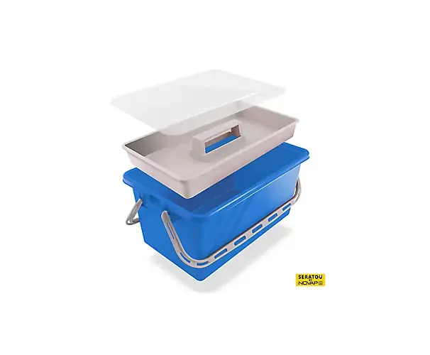 Acheter Direct Boîte de rangement 24 l Seratou translucide Novap
