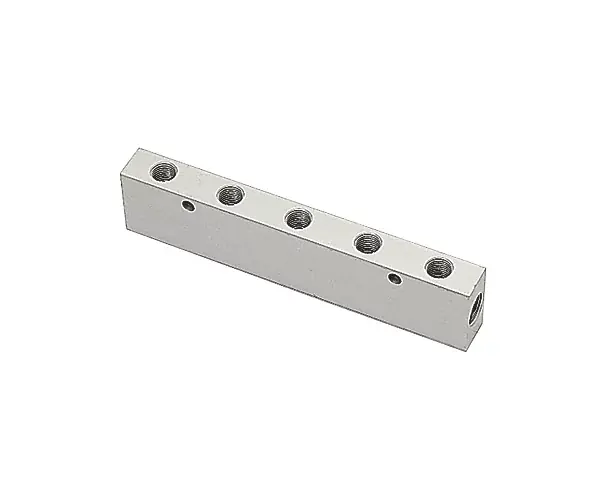 Bon Plan Nourrice double entrée femelle BSPP sortie double femelle BSPP aluminium traité série 3313 Parker Legris