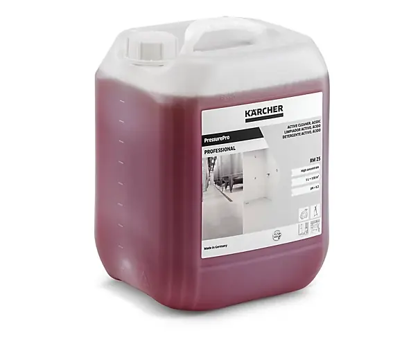 Détergent actif PressurePro. acide RM 25. 10 litres Karcher Livraison Express