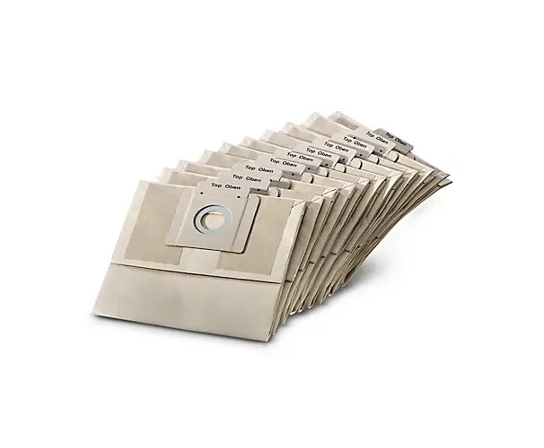 Réduction Lot de 10 sacs en papier 265 x 148 x 55 mm Karcher