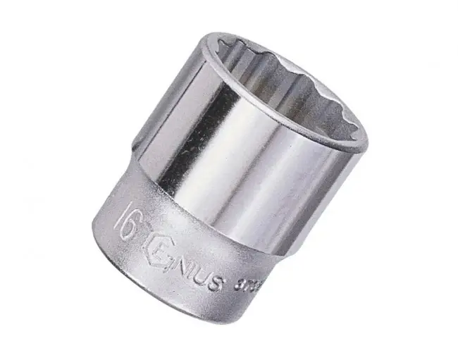 Genius Tools GNS333212 Prise à main chromée 3/8" Dr. 12 mm Haute Qualité