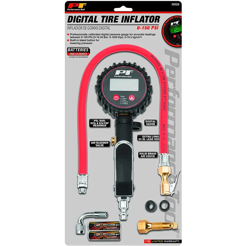 Prix Réduit Performance Tools PTM526 Kit de gonflage de pneu numérique HD