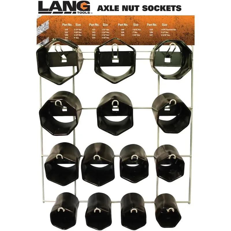 Quantité Limitée Lang Tools 1290 Présentoir d‘écrous d‘essieu 14 pièces