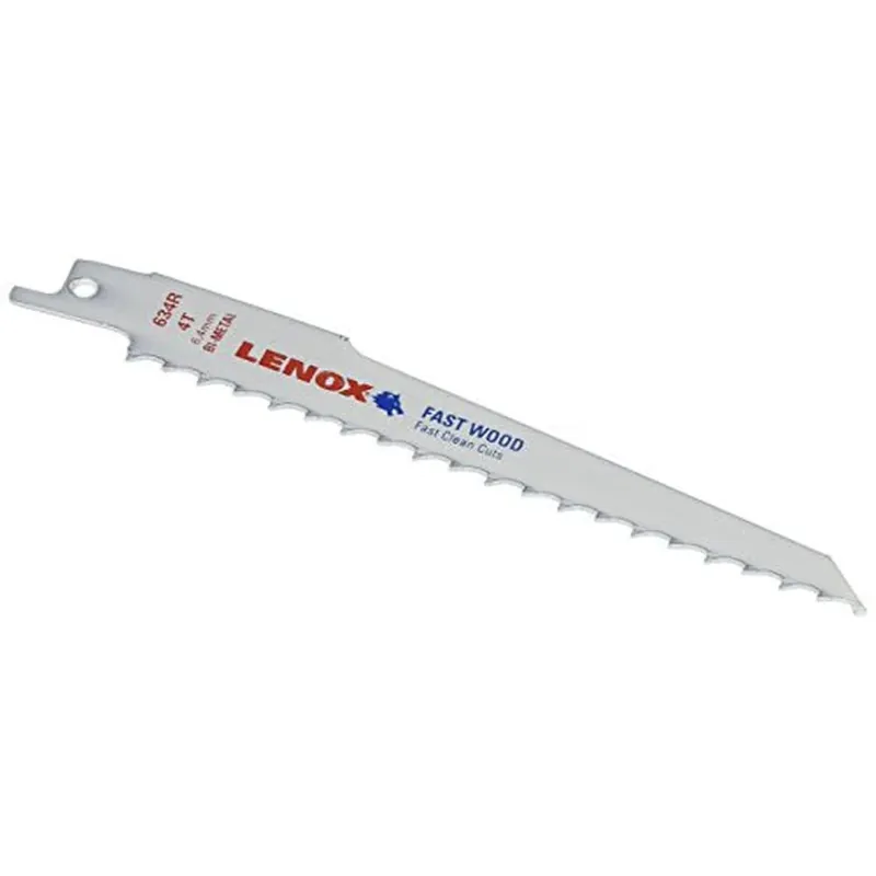 Acheter En Ligne LENOX Tools Lame de scie alternative pour coupe de bois avec technologie Power Blast, bimétal, 6 pouces, 4 TPI