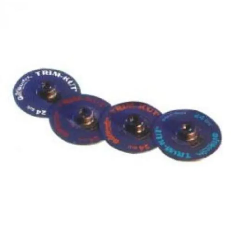 GEMTEX ABRASIVES 24130200 Trim-Kut All N 1 Disques en oxyde d‘aluminium 7,6 cm Impression blanche Grain 24 Lot de 25 Prix Choc