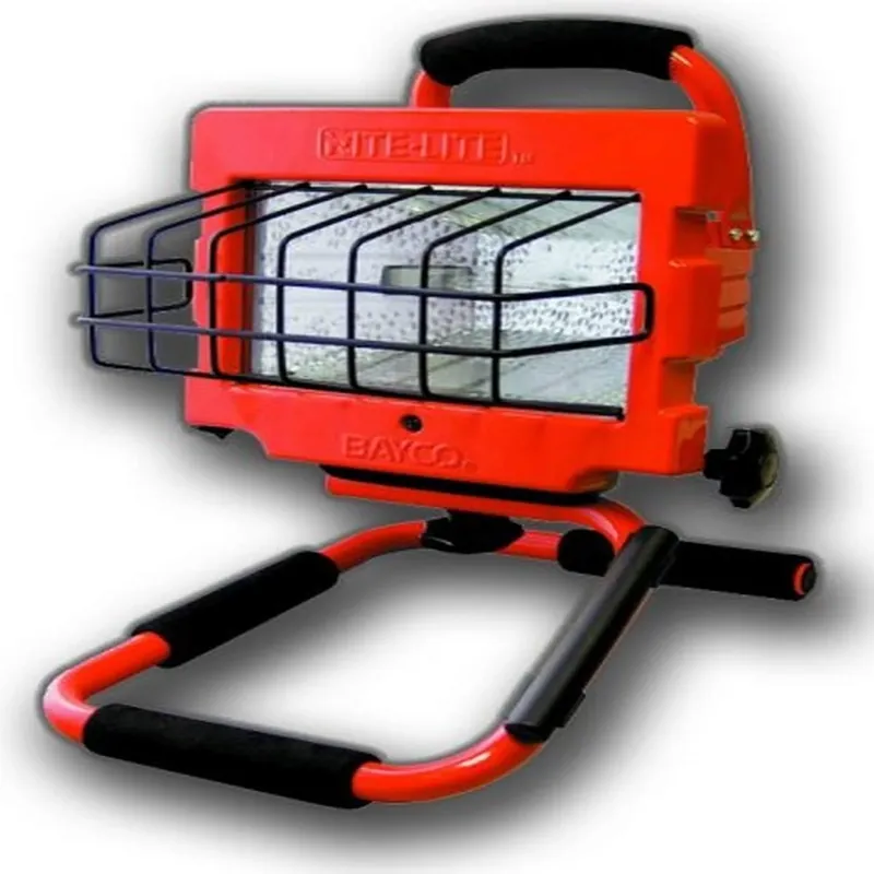 Seulement Aujourd'hui Bayco SL-1003 Lampe de travail halogène 500 W à luminaire unique