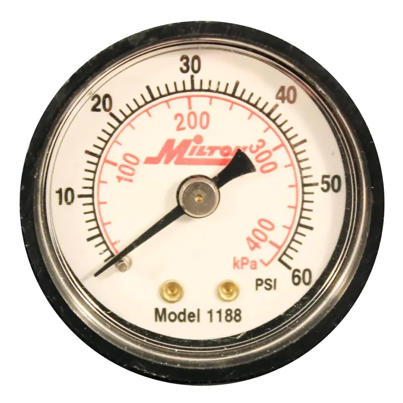 Populaire Milton Industries 1188 Jauge 1/8&Prime; NPT, 0-60 PSI