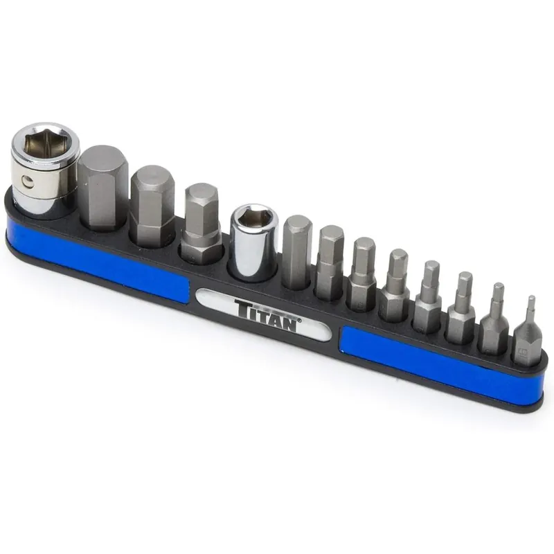 Offre Exclusive Outils Titan 16112 13 pièces. Jeu d‘embouts hexagonaux métriques