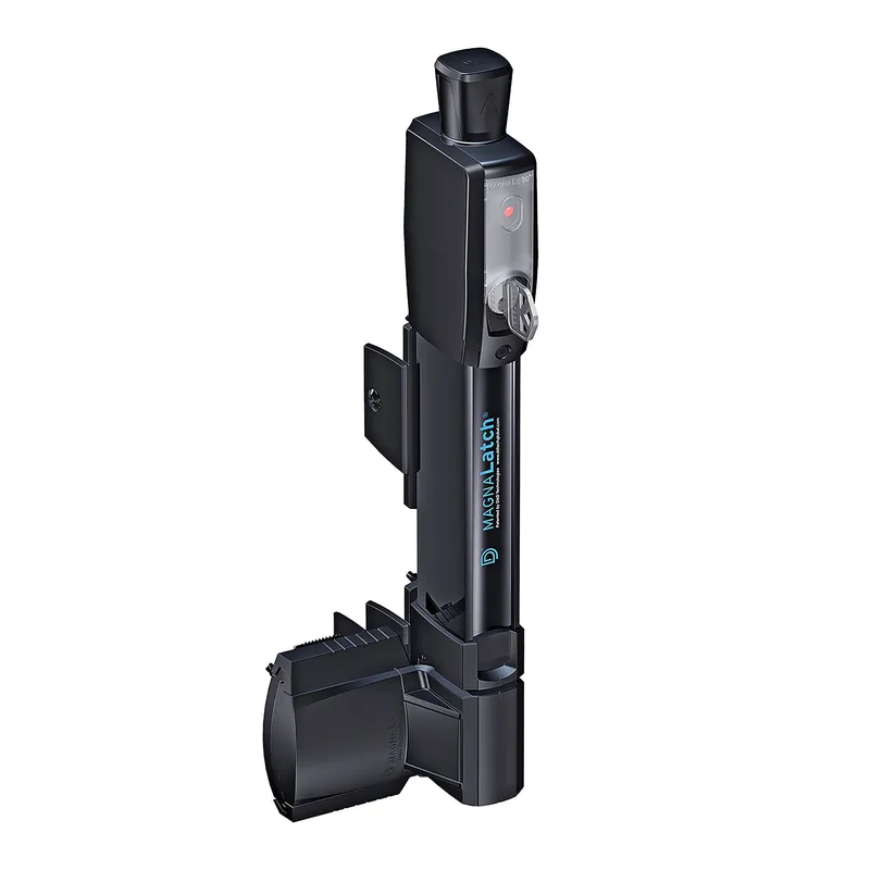 Loquet magnétique à clé, noir, 12 7/16" Top Vente