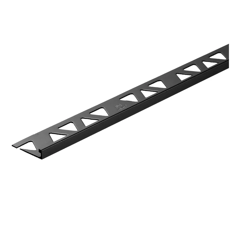 Commander Vite Bordure pour carreaux, aluminium, noir, 8‘ x 1/4&Prime;