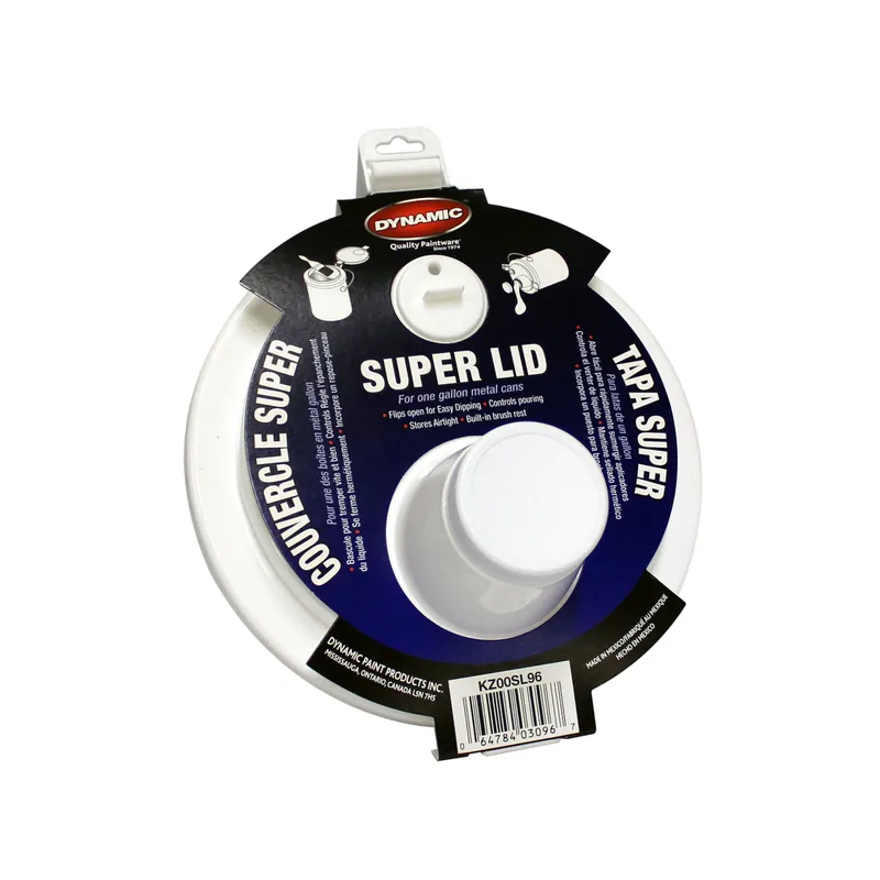 Expédition Rapide Couvercle avec bec verseur pour contenant de peinture 3,78 l, blanc