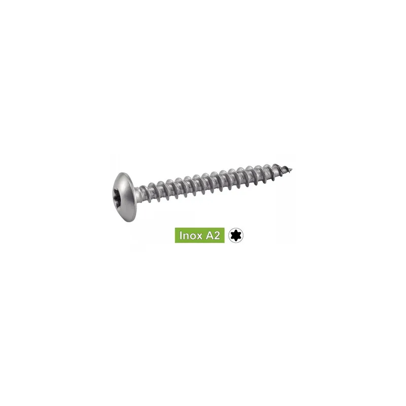 Vis à penture inox A2 6 x 40 - Boîte de 100 Satisfait Ou Remboursé